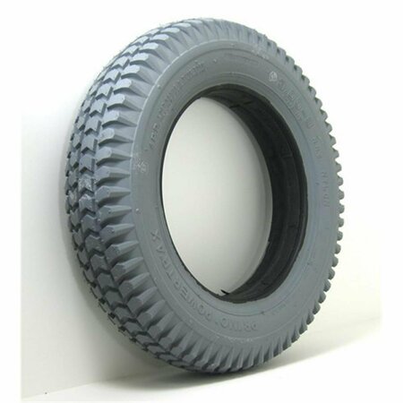 NEW SOLUTIONS 30-8 Foam Filled Knobby Primo Tire 1.8 Hub Fits 4 Lug Nut Wheels for Wheelchair, 14 x 14 x 3 in. NE382268